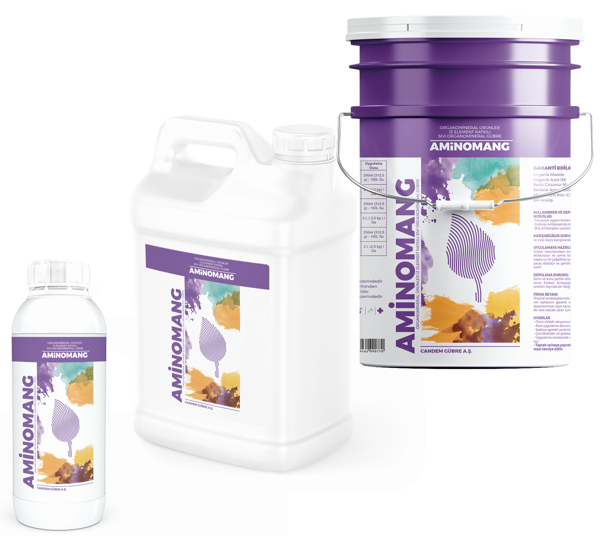 AMİNOMANG (İZ ELEMENT KATKILI SIVI ORGANOMİNERAL GÜBRE)