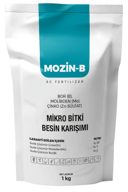 MOZİN-B (BOR (B), MOLİBDEN (Mo) ÇİNKO (Zn-SÜLFAT) Mikro Bitki Besin Maddeleri Karışımı
