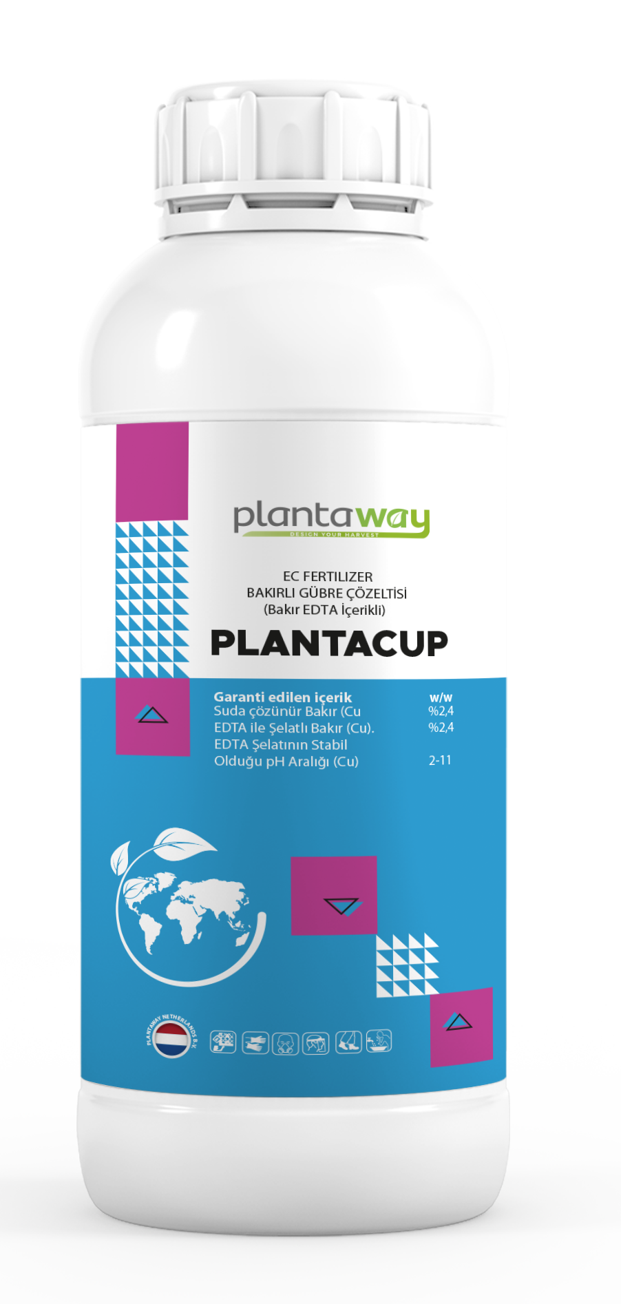 PLANTACUP (BAKIRLI GÜBRE ÇÖZELTİSİ (Bakır EDTA İçerikli)