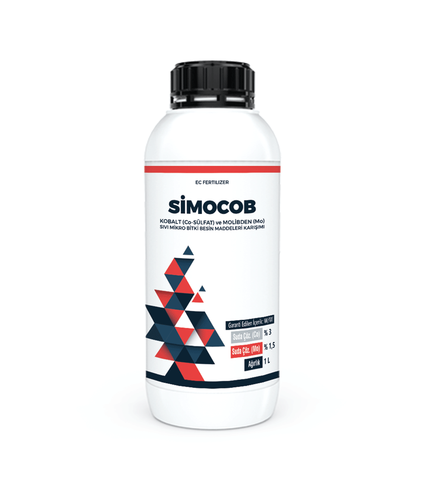 SİMOCOB (KOBALT (Co-SÜLFAT) ve MOLİBDEN (Mo) SIVI MİKRO BİTKİ BESİN MADDELERİ KARIŞIMI)