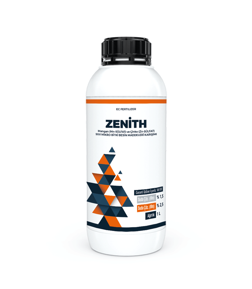 ZENİTH (Mangan (Mn-SÜLFAT) ve Çinko (Zn-SÜLFAT) SIVI MİKRO BİTKİ BESİN MADDELERİ KARIŞIMI)